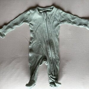 Angel Dear Green Footies One Piece